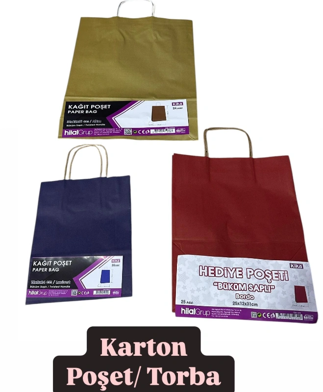 Karton Torba Hediyelik  Ebatlar (FİYAT SORUNUZ)