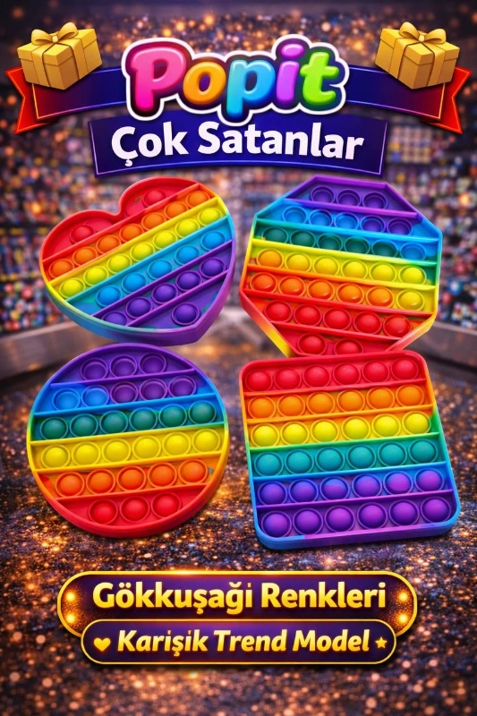 POPİT GÖKKUŞAĞI KARIŞIK RENKLER / 24LÜ PAKET