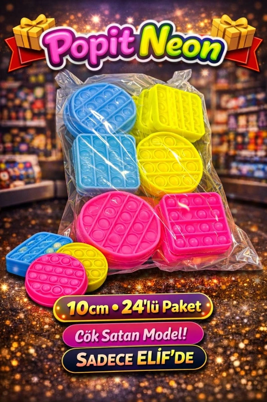 10CM NEON POPİT / 24LÜ PAKET
