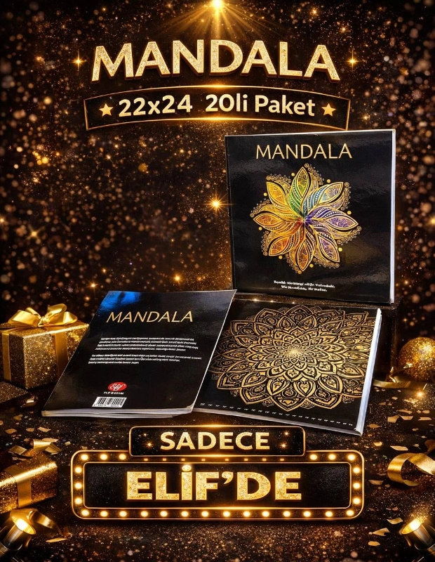 MANDALA BOYAMA VİP KONSEPT / 20Lİ PAKET