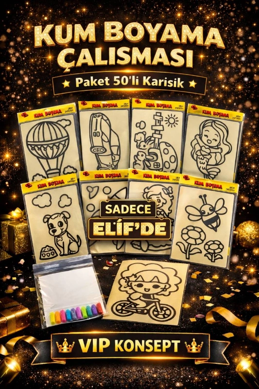 A4 KUM BOYAMA / 50Lİ PAKET