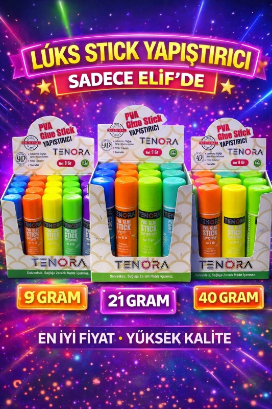 RENKLİ KASA ÇOK TENORA STİCK PRİT YAPIŞTIRICI