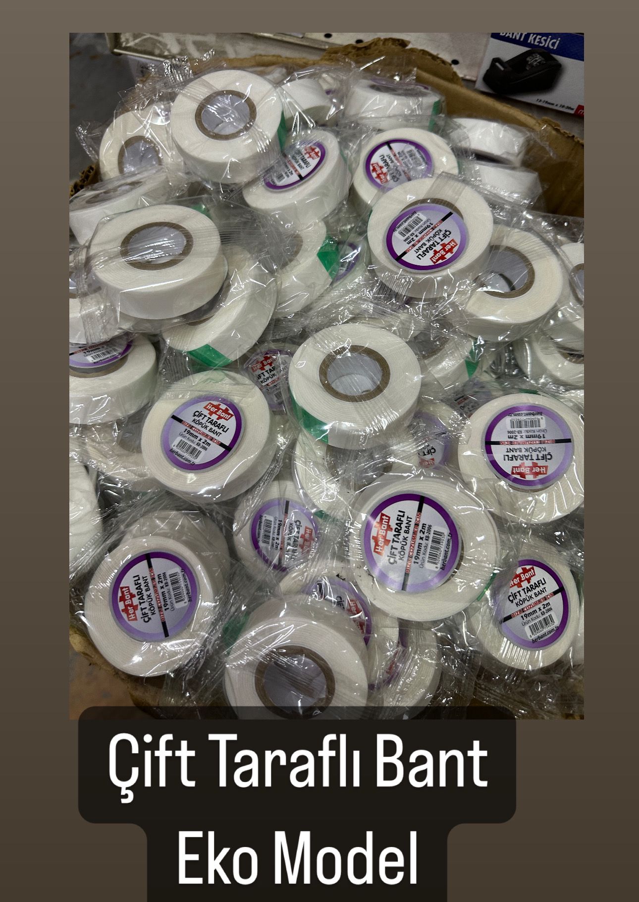 EKONOMİK ÇİFT TARAFLI BANT ( 50Lİ PAKET)