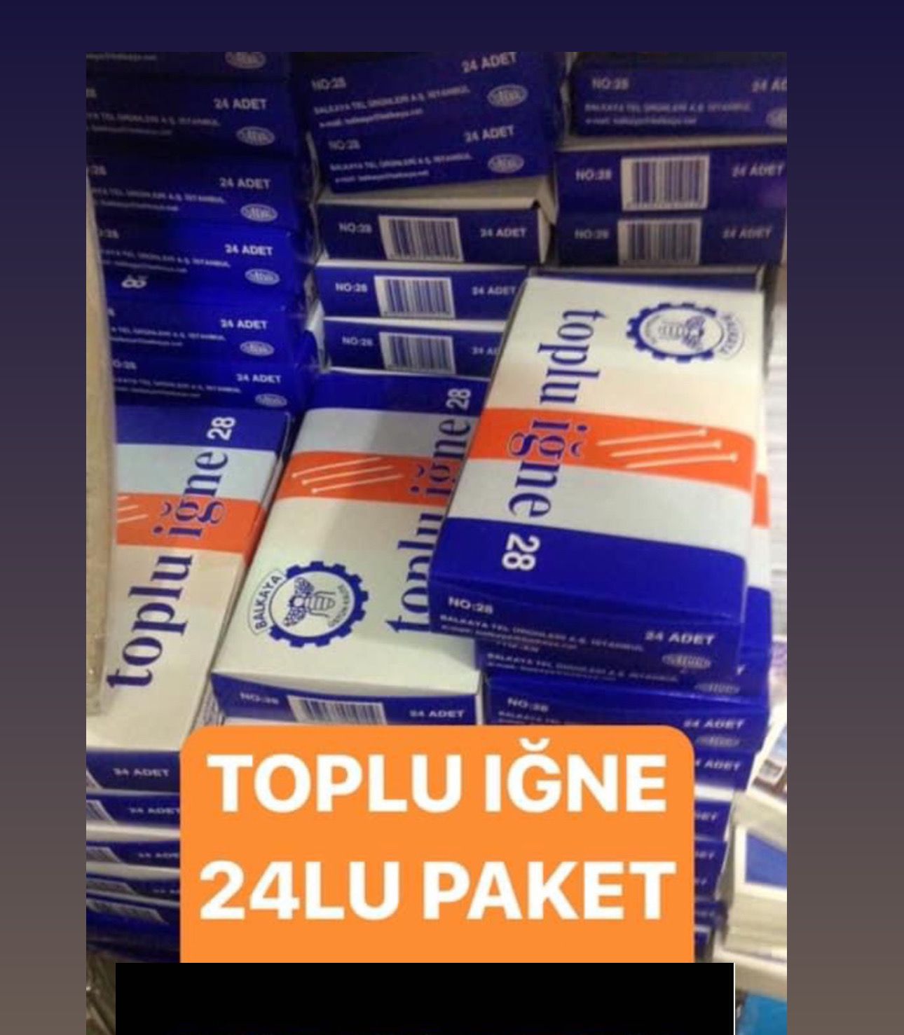 TOPLU İĞNE  ( 24LÜ PAKET)