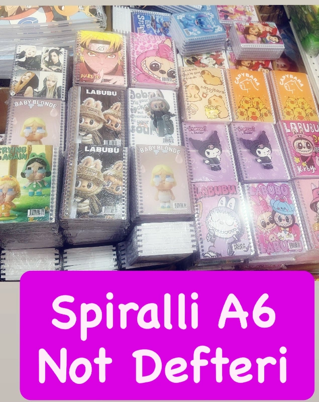 A6 TELLİ NOT DEFTERİ / PAKET 192Lİ