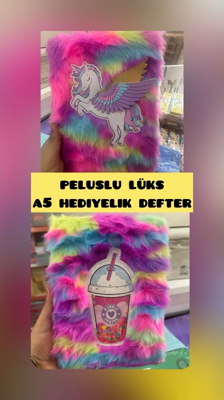 A5 Lüks Peluşlu Lüks Hediyelik Hatıra / 12li Karışık