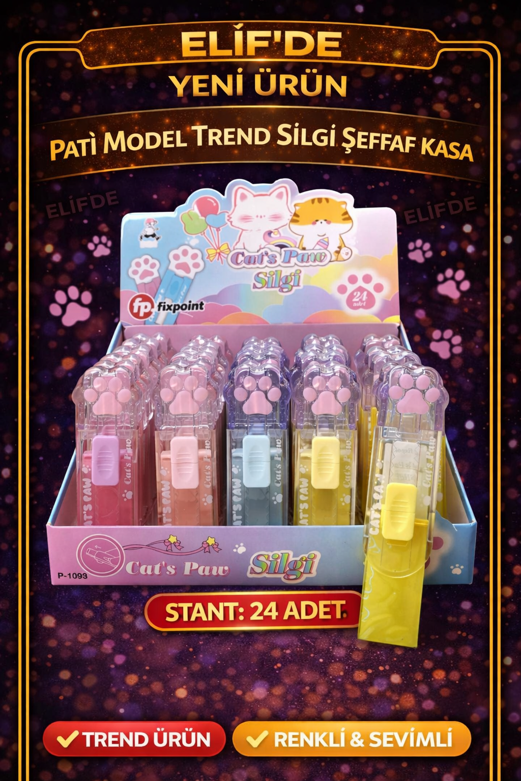 Fixp  Pati Trend Silgi / 24lü Stant