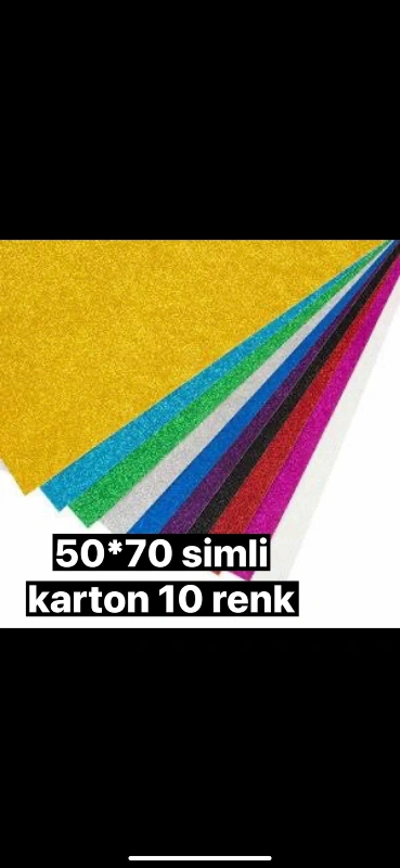 50X70 10 RENK SİMLİ KARTON