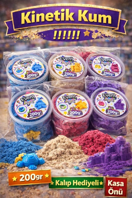 EVENT 200 GR KİNETİK KUM / 12Lİ PAKET