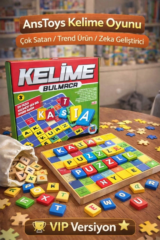 ANSTOYS AHŞAP KELİME OYUNU