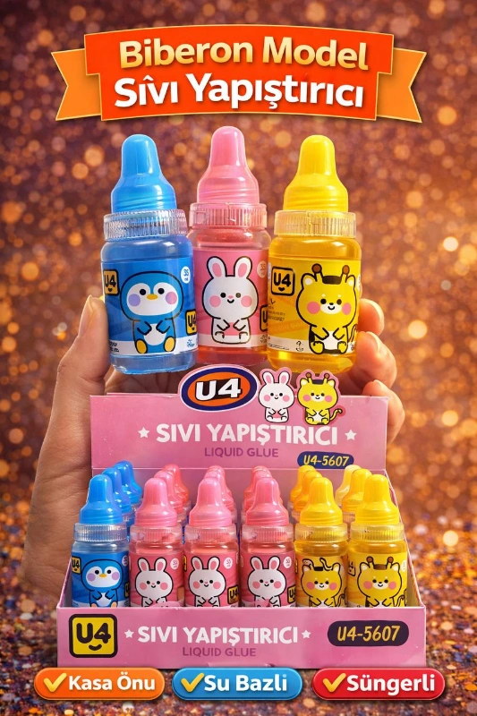 BİBERON MODEL SIVI YAPIŞTIRICI / 12Lİ STANT