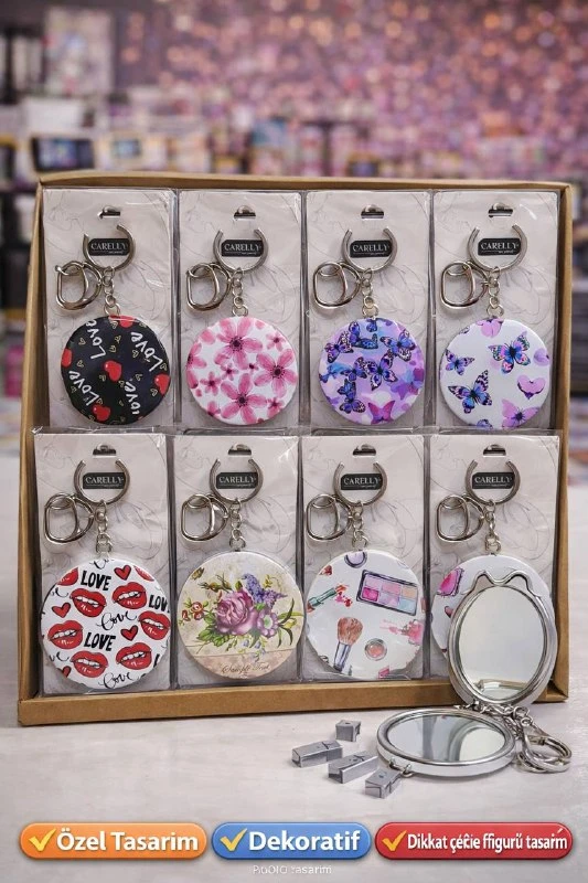 TREND MODELLER AYNALI ANAHTARLIK / 36LI PAKET