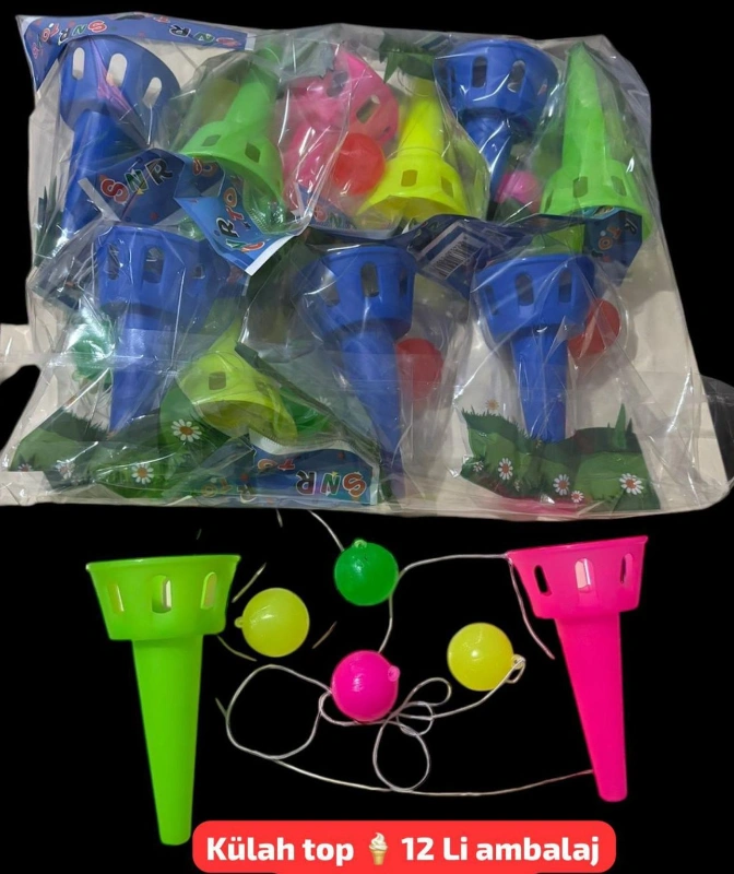 Külahlı İpli Top / 12li Paket