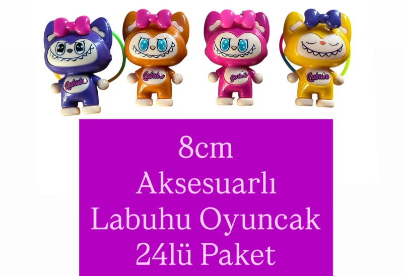 LABUBU 8CM AKSESUARLI OYUNCAK / 24LÜ PAKET