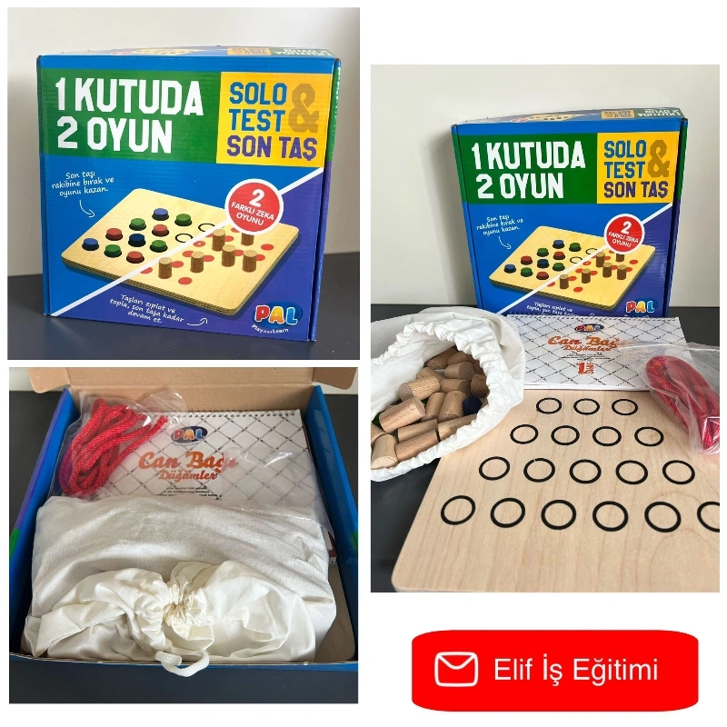 Ahşap Lüks Solotest Son Taş İkili Oyun