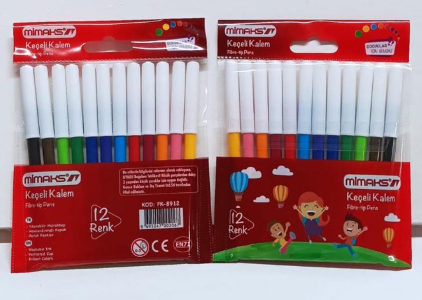 MİMAKS 12Lİ LÜKS KEÇELİ  KALEM