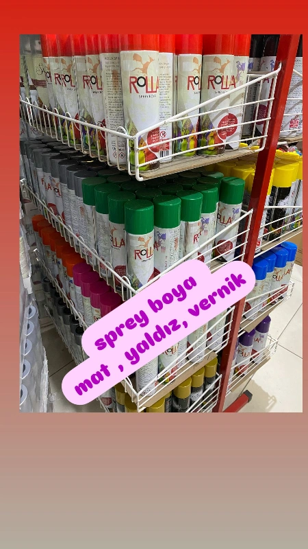 Sprey Boya 38₺- Vernik 38₺ -Yaldızlı 45₺