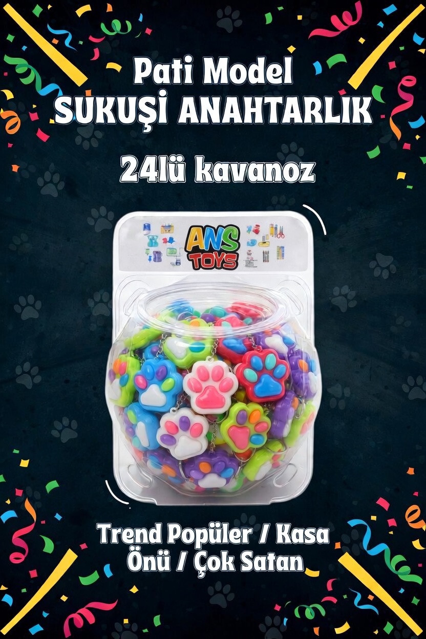 Pati SUKUŞi anahtarlık / 24lü Kavanoz