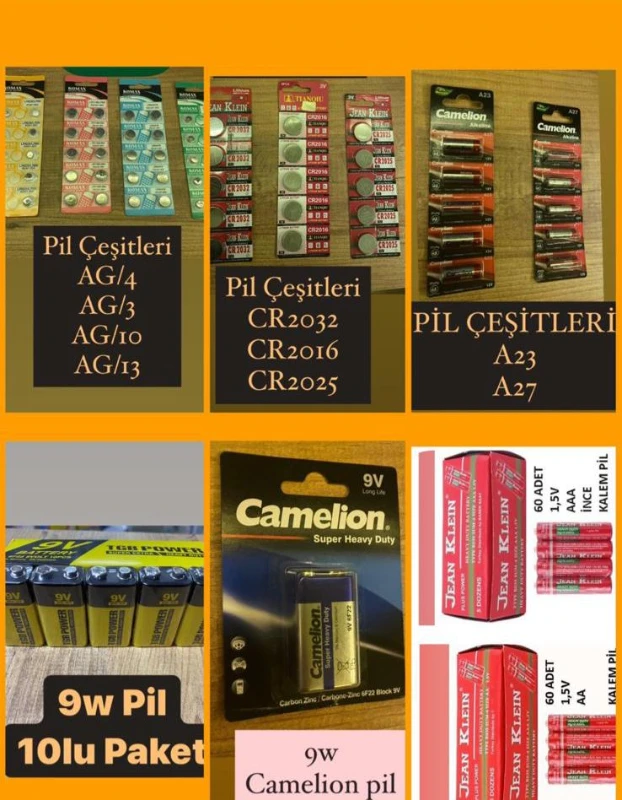 PİL ÇEŞİTLERİ