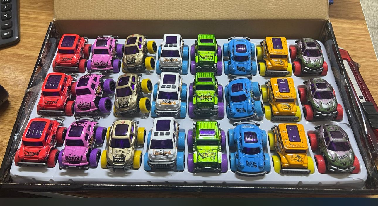 METAL ÇEK BIRAK RACİNG ARABALAR / 24LÜ STANT