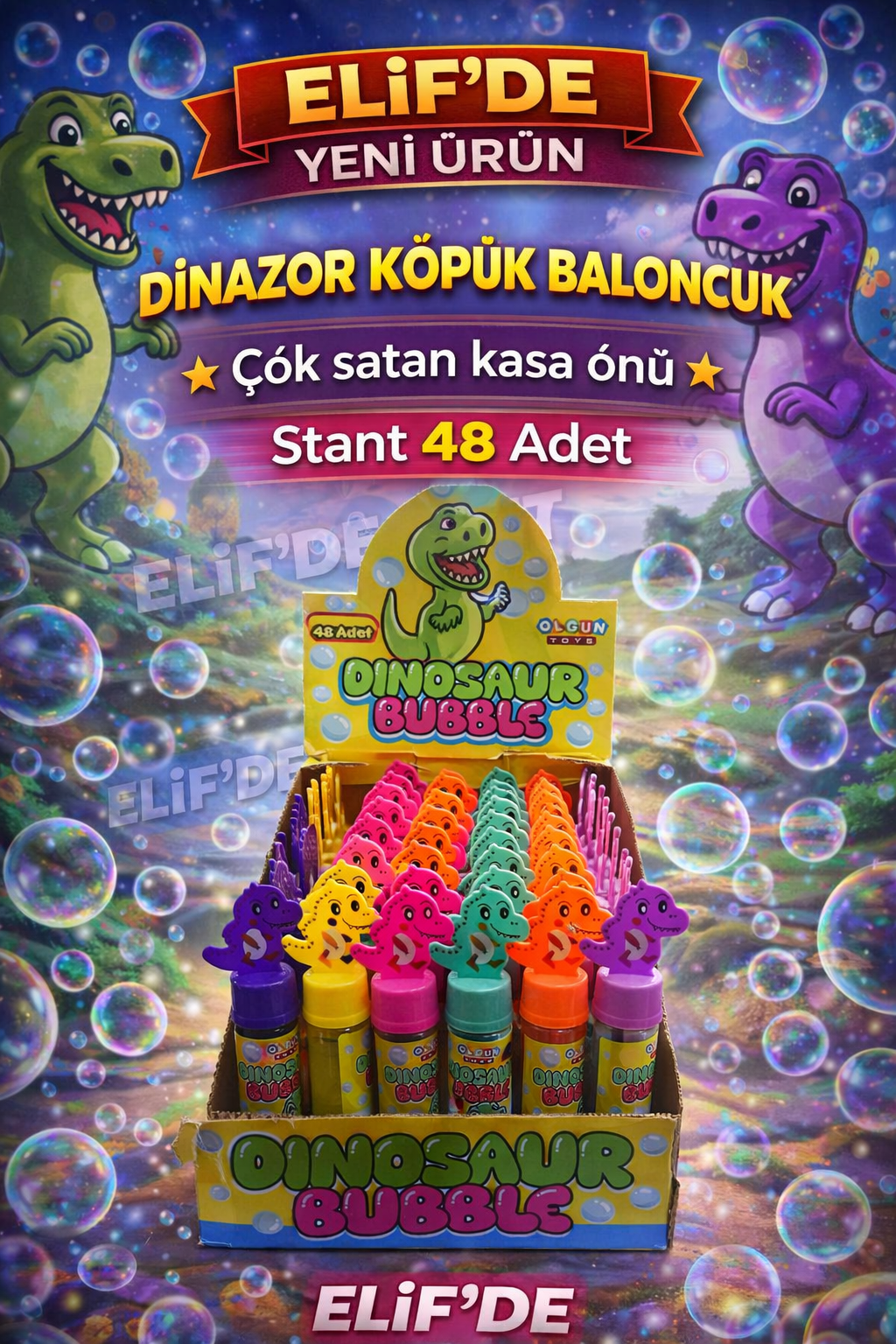 Dinazor Köpük Baloncuk / 48li STANT