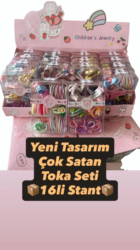 Yeni Tasarım Fenomen Toka Seti / 16lı Stant
