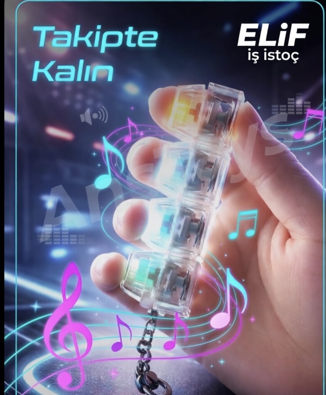 Klavye ışıklı ithal / 24lü paket