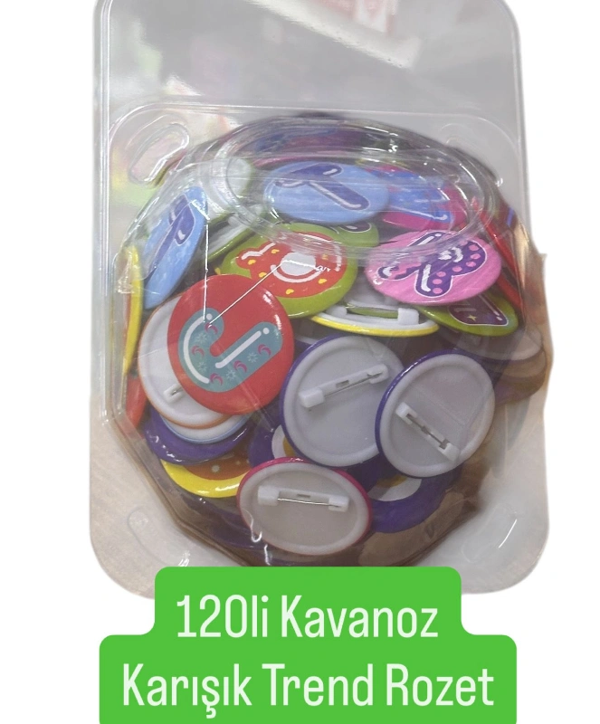 EĞLENCELİ ROZET / 120Lİ KAVANOZ