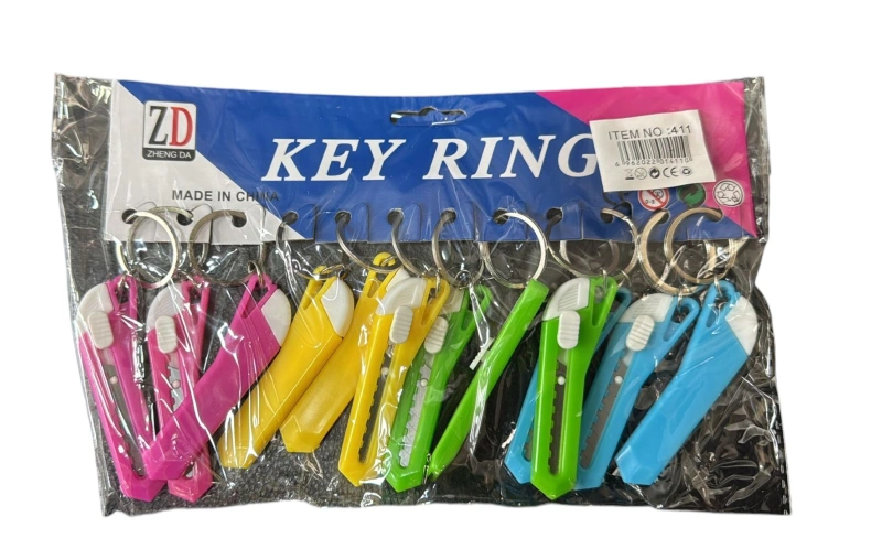 Maket Bıçağı Anahtarlık / 12li paket