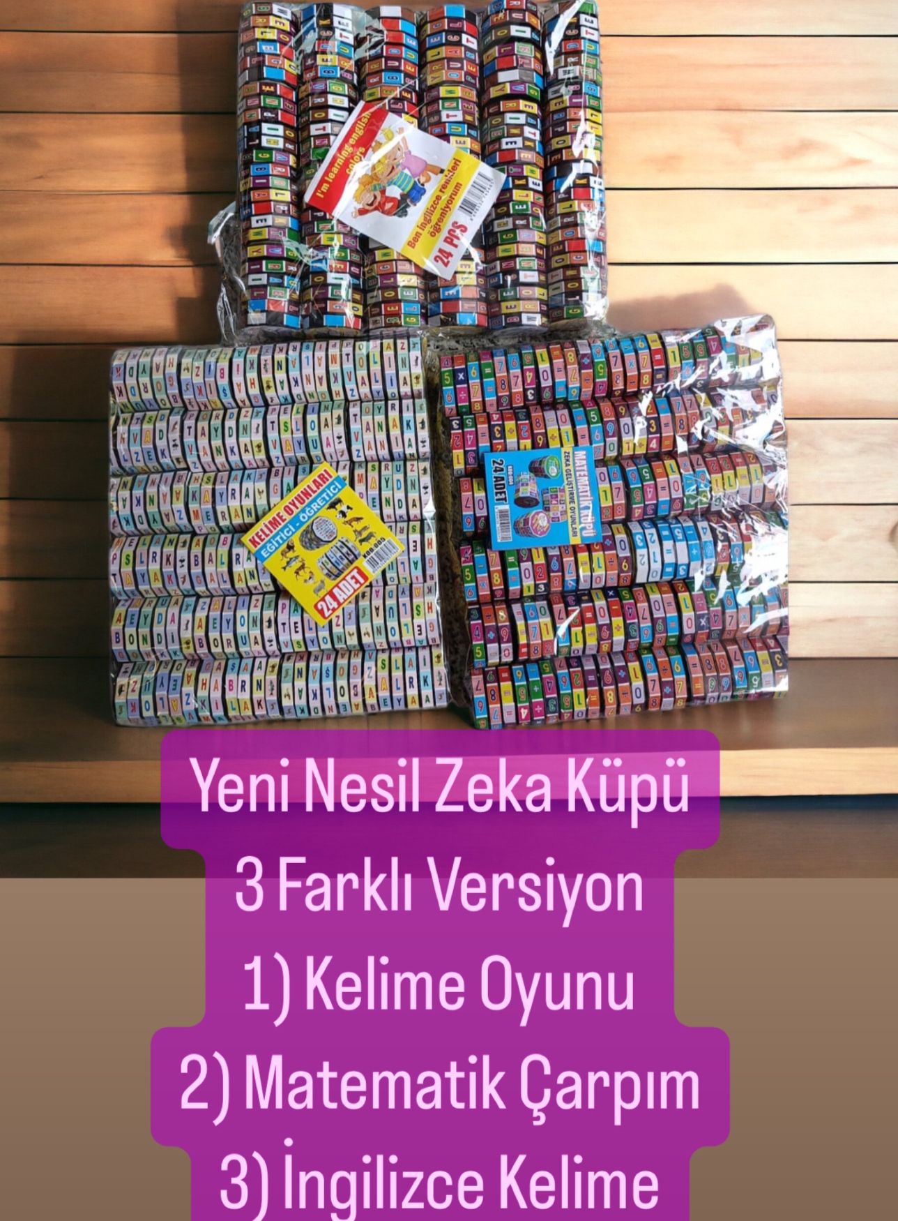 YENİ NESİL ÇEVİRMELİ ZEKA KÜPÜ (24LÜ PAKET )