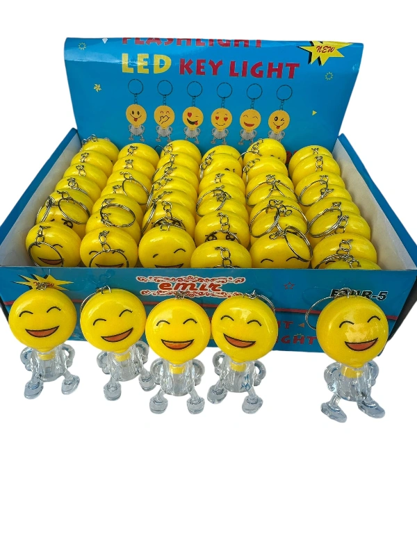 Emojik Işıklı Anahtarlık / 48li Stant