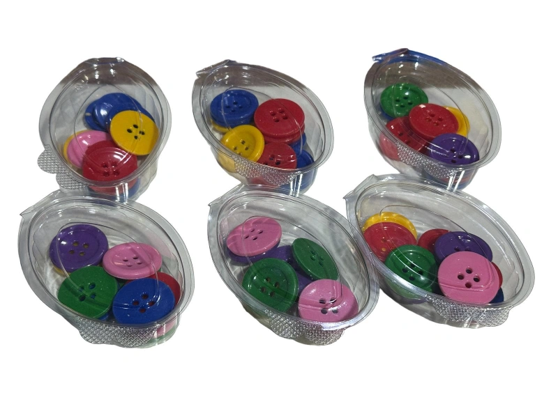 Plastik Düğme Aktivite 10lu Mini Paket / Kutu 36 Adet