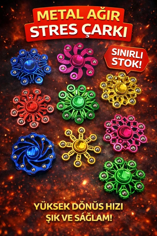 METAL AĞIR STRES ÇARKI / 12Lİ PAKET