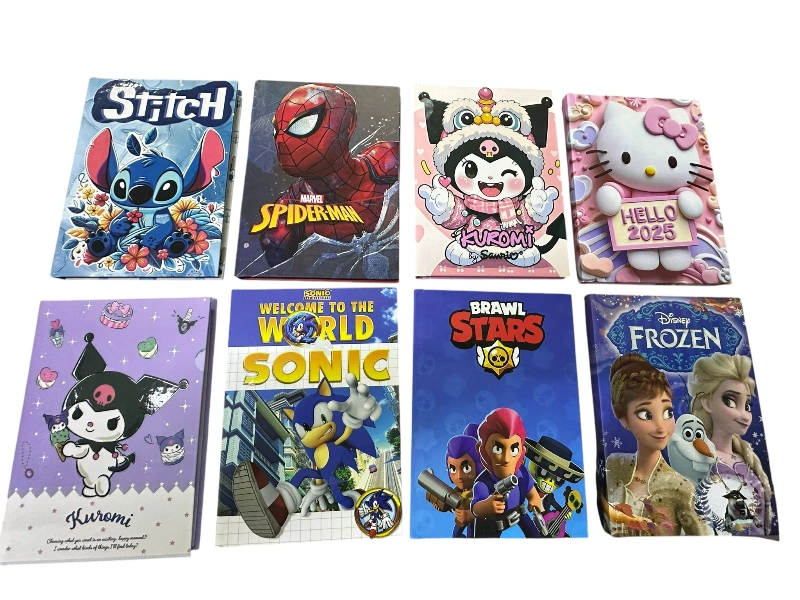 Adet: 55 ₺ / Sevilen Karakterler 17x24 Sert Kapak Defter /  24lü Paket