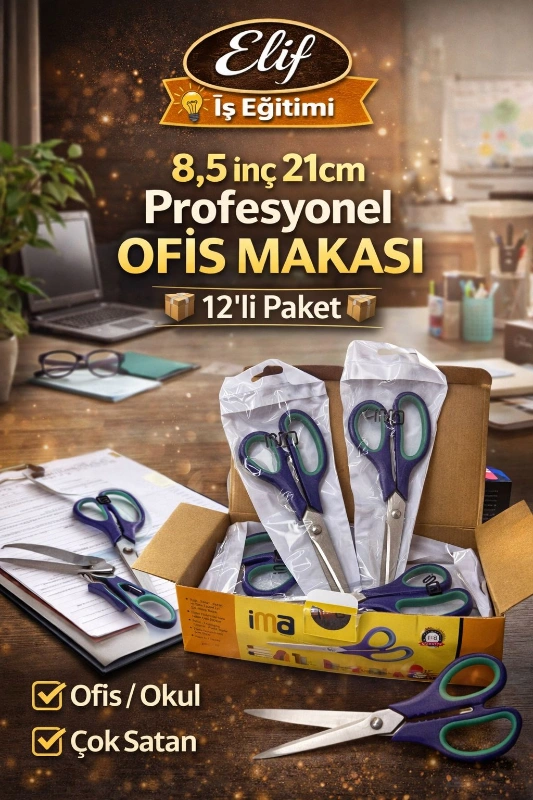 OFİS MAKASI İMA / 12Lİ PAKET