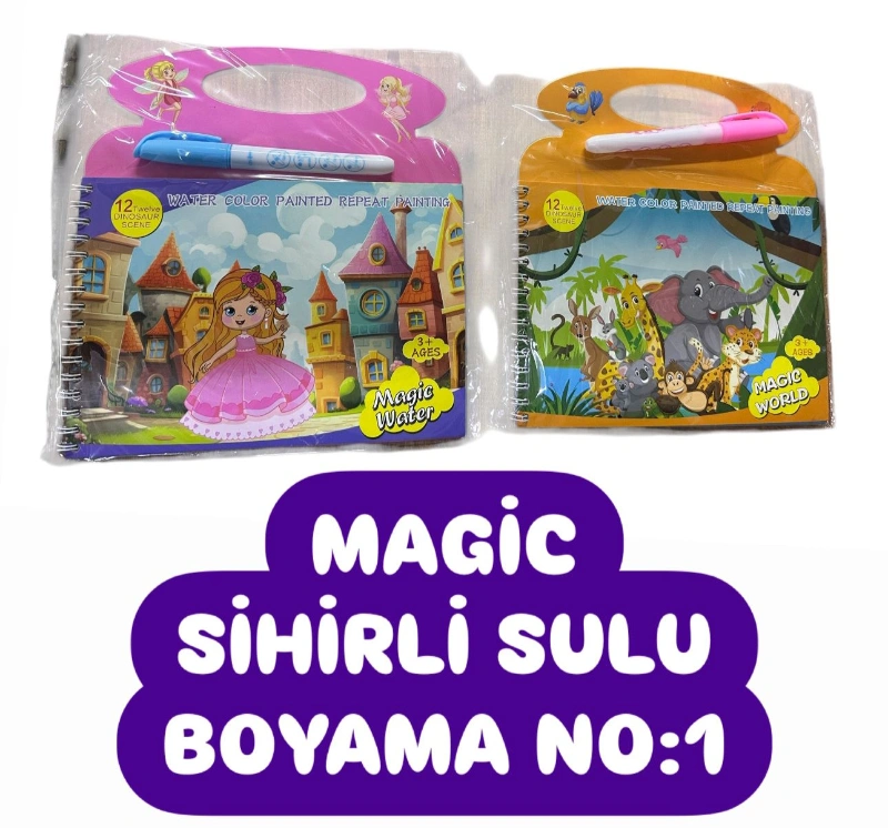 Magic Water Sulu Boyama No:1 / 12li Paket