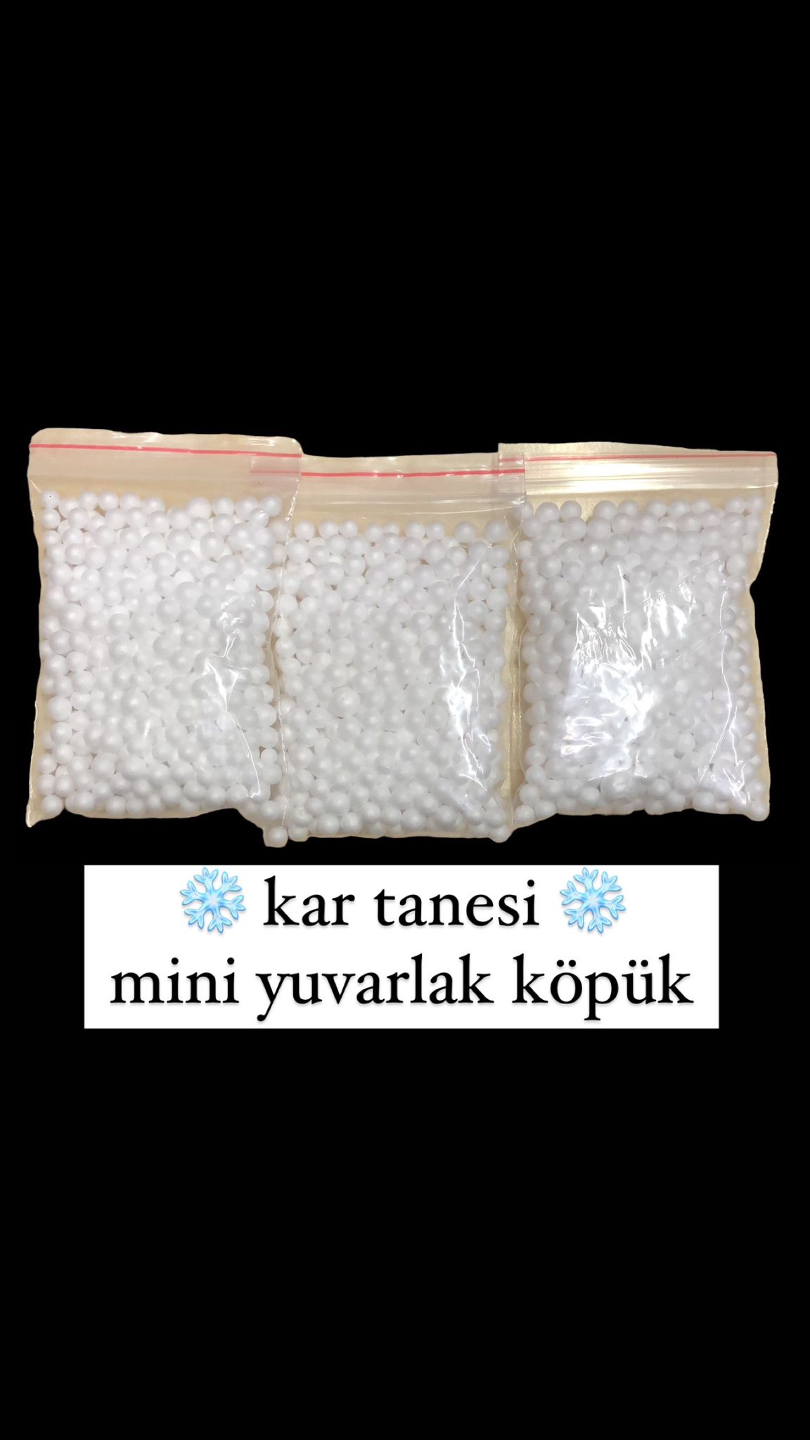 Mini Poşetli Slime Köpükleri