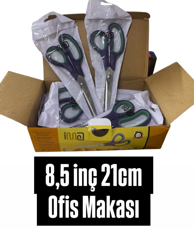 OFİS MAKASI 8,5 İNÇ 21CM / 12Lİ PAKET