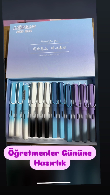 Hediyelik Dolma Kalem No:2  Lamy Model / 15li Stant