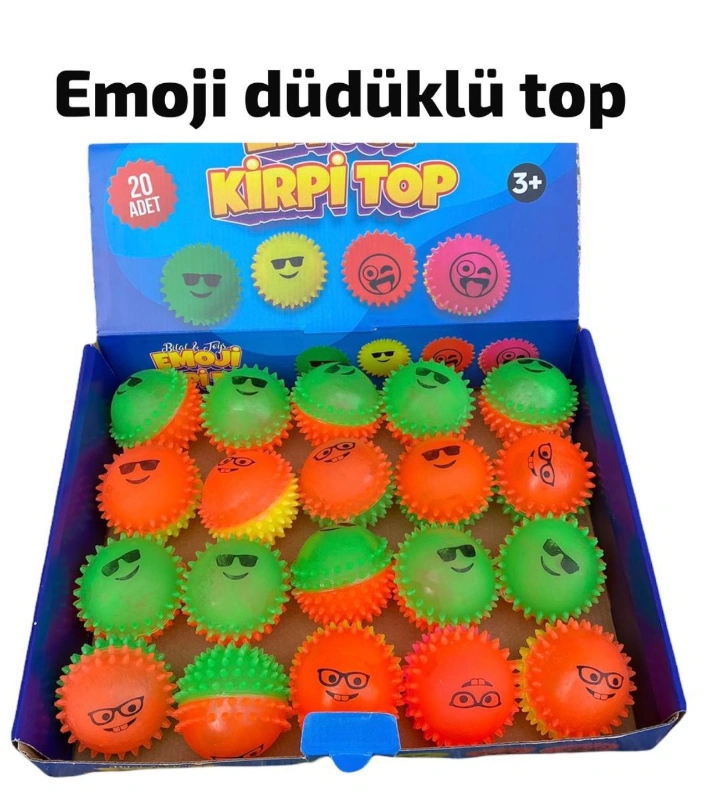 Adet: 19,5₺ / Emojili Kirpi Top Trendy / Paket 20li