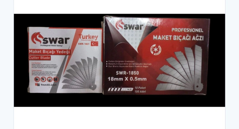 MAKET BIÇAK YEDEĞİ 100LÜ İNCE & KALIN