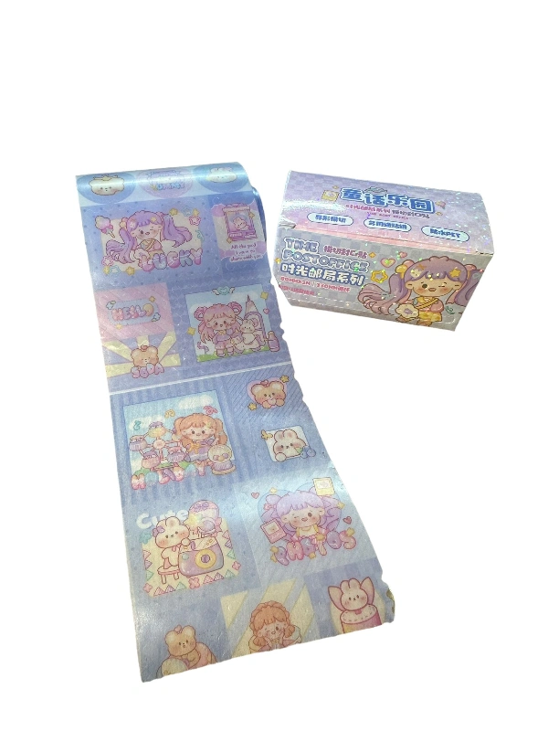 2metre Bant Şeklinde Kesim Aparatlı Kutulu Lüks Sticker Kod : 4315  / paket 24lü