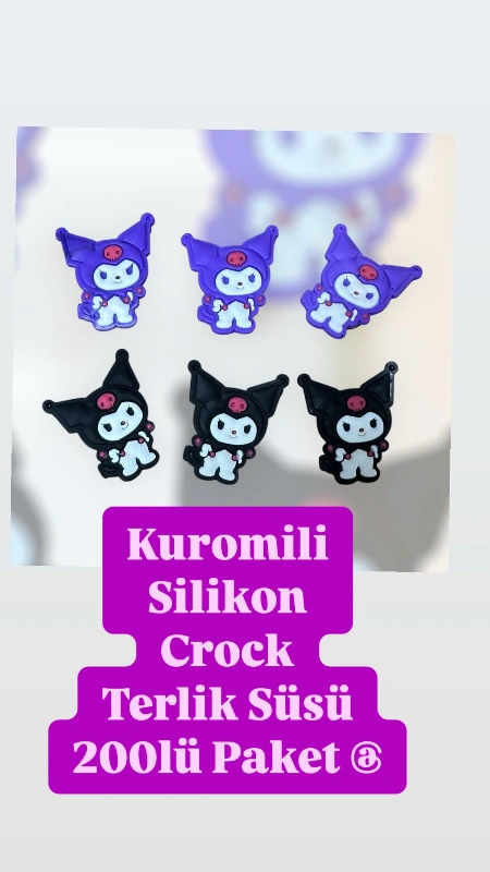 Adet: 5,5 ₺ / Kuromili Lüks Terlik Süsü  / Paket 200lü Karma