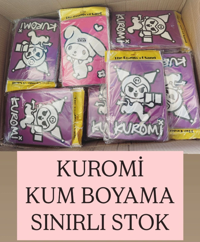 Adet: 15 ₺ / Kuromili Lüks Kum Boyama/ 48li Paket