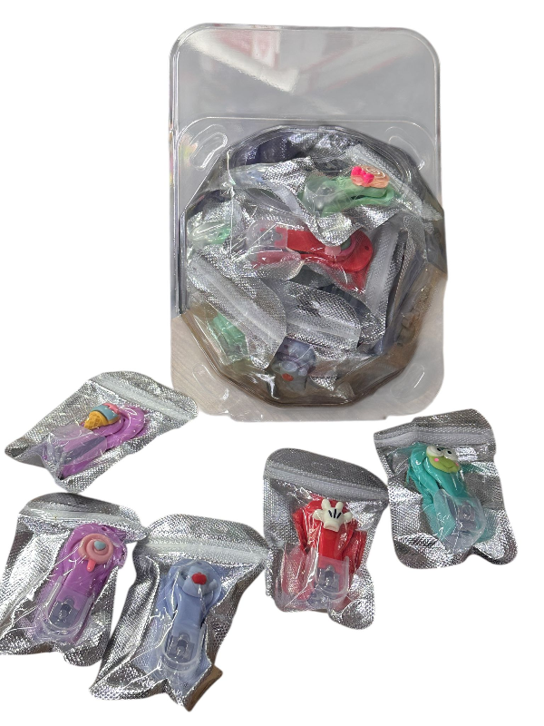 SİLİKON SÜSLÜ KORUMALI TIRNAK MAKASI / 24LÜ PAKET