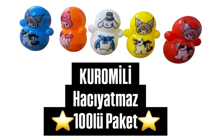 Kuromili Hacıyatmaz Oyuncak / 100lü Paket