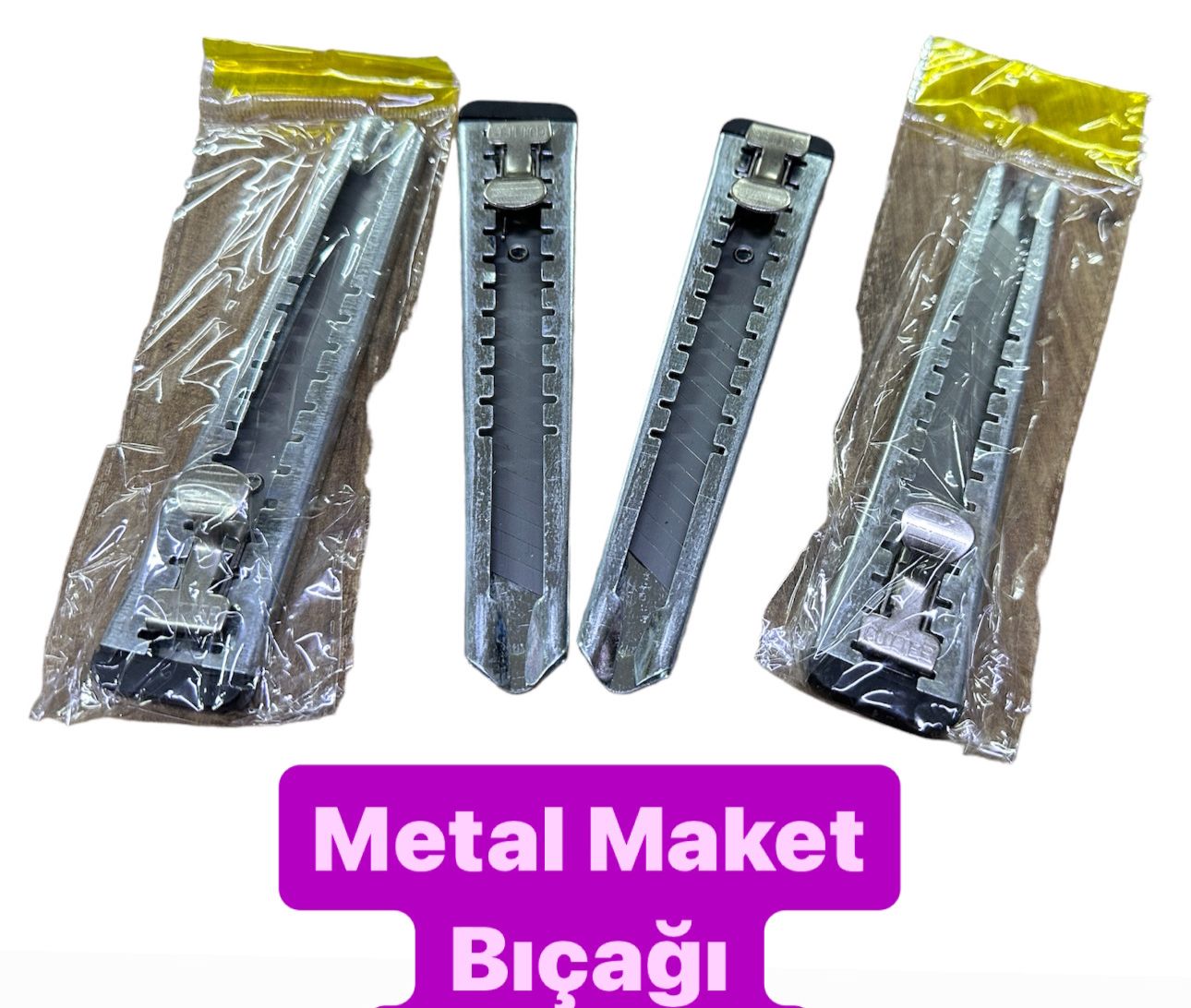 METAL EKONOMİK MAKET BIÇAĞI FALÇATA / 100LÜ PAKET