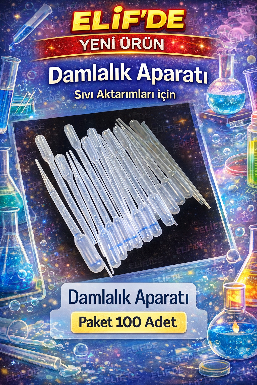 DAMLALIK sıvı aktarımı ( 100LÜ PAKET)