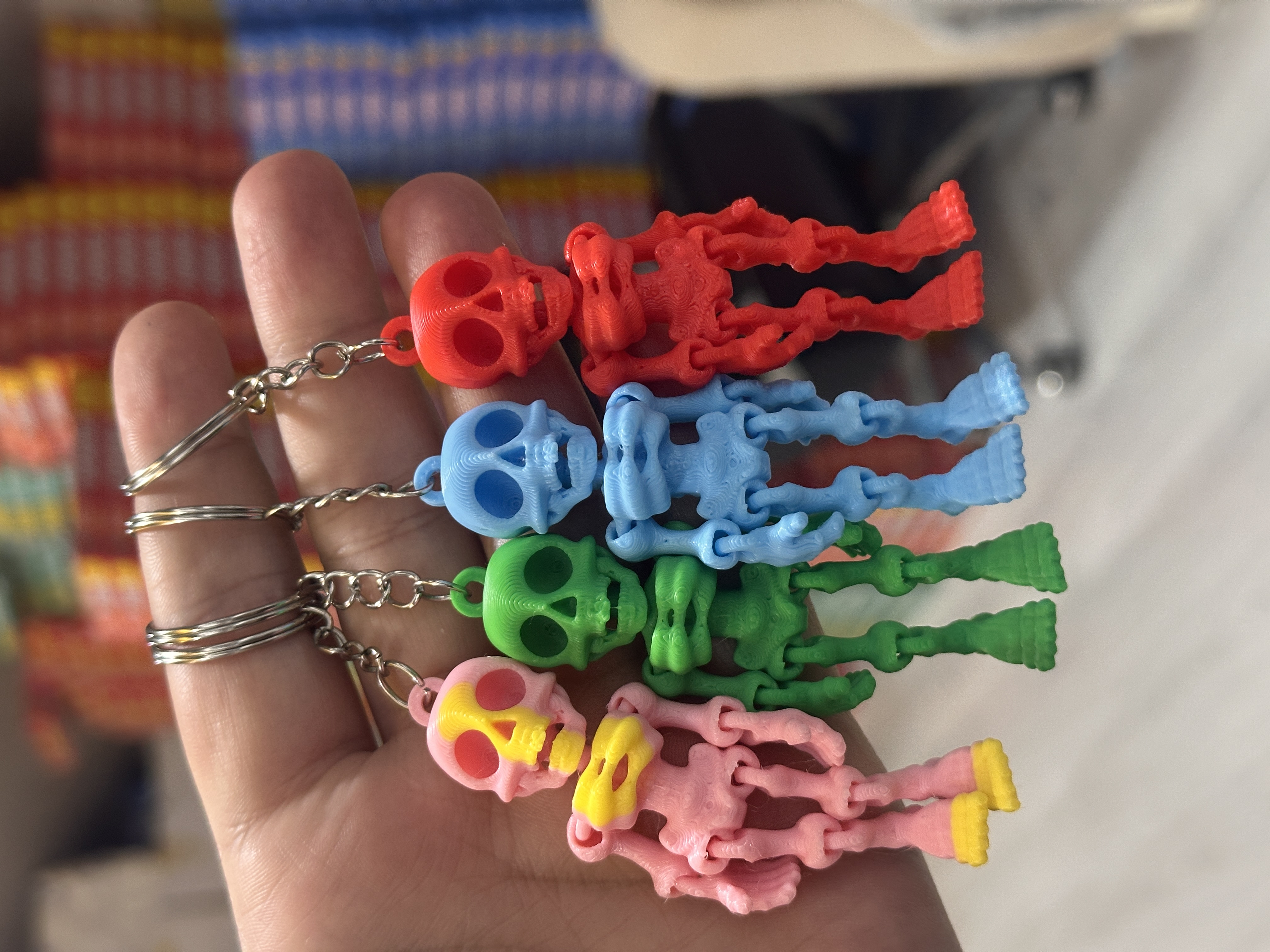 Hareketli İskelet Anahtarlık / 72li Kavanoz