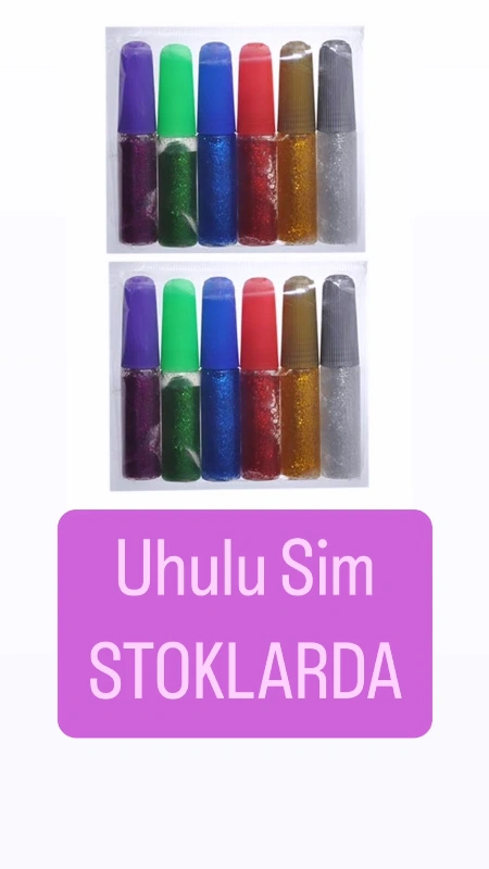 Uhulu Sim 6 Renkli / 24lü Paket